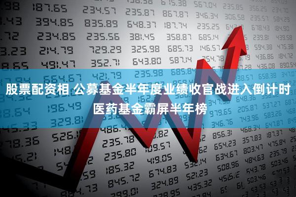 股票配资相 公募基金半年度业绩收官战进入倒计时 医药基金霸屏半年榜